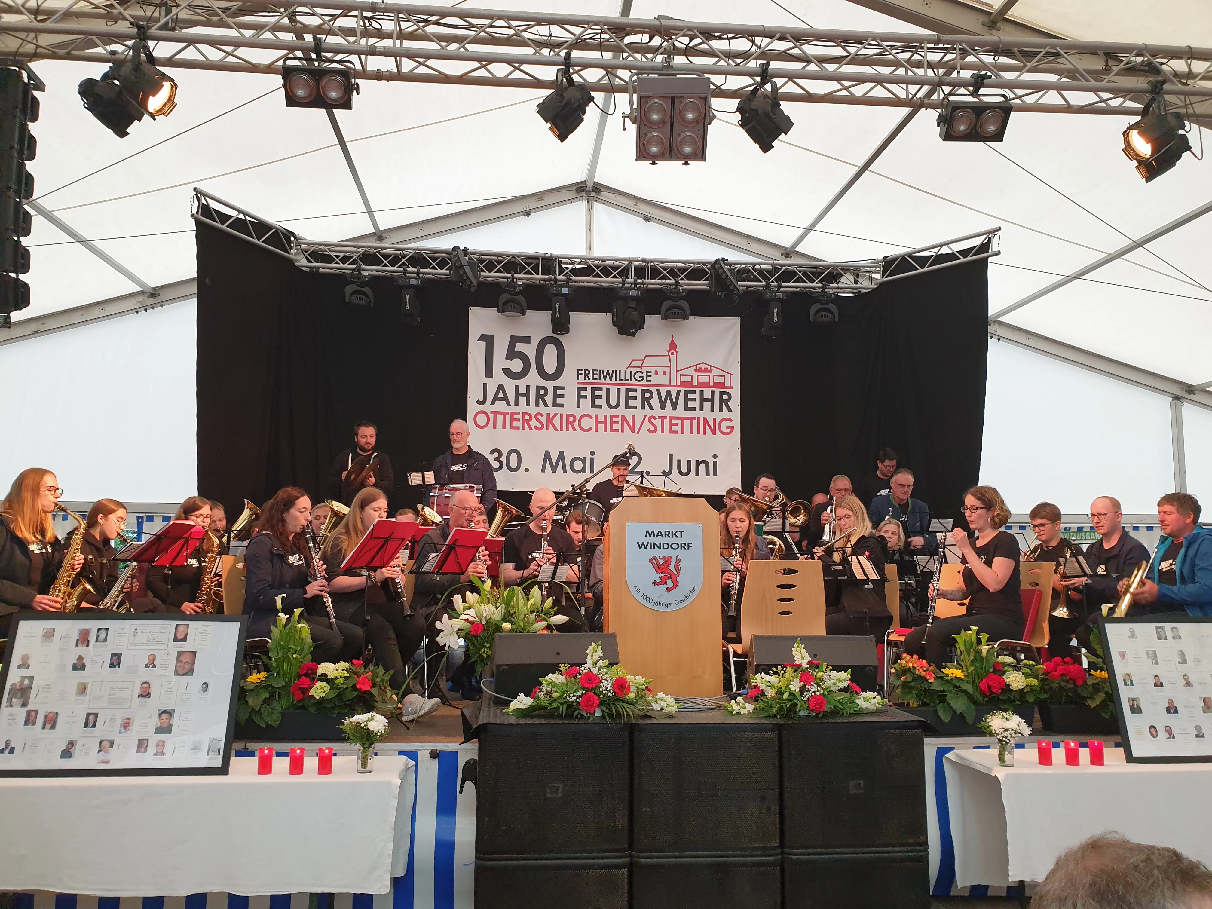 Musikverein Neusserling auf der 150 Jahre Feier in Otterkirchen